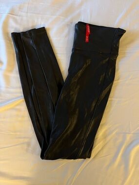 Spanx faux leather Black Leggings